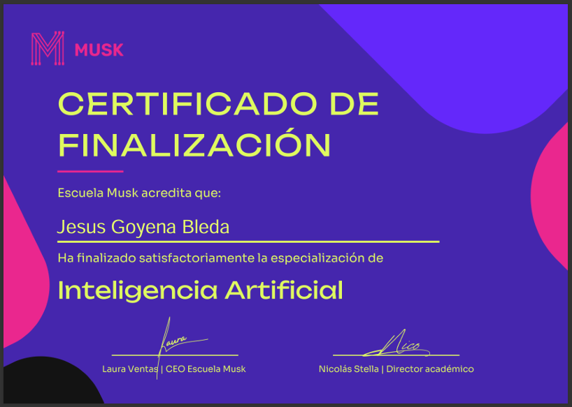 Certificado en IA